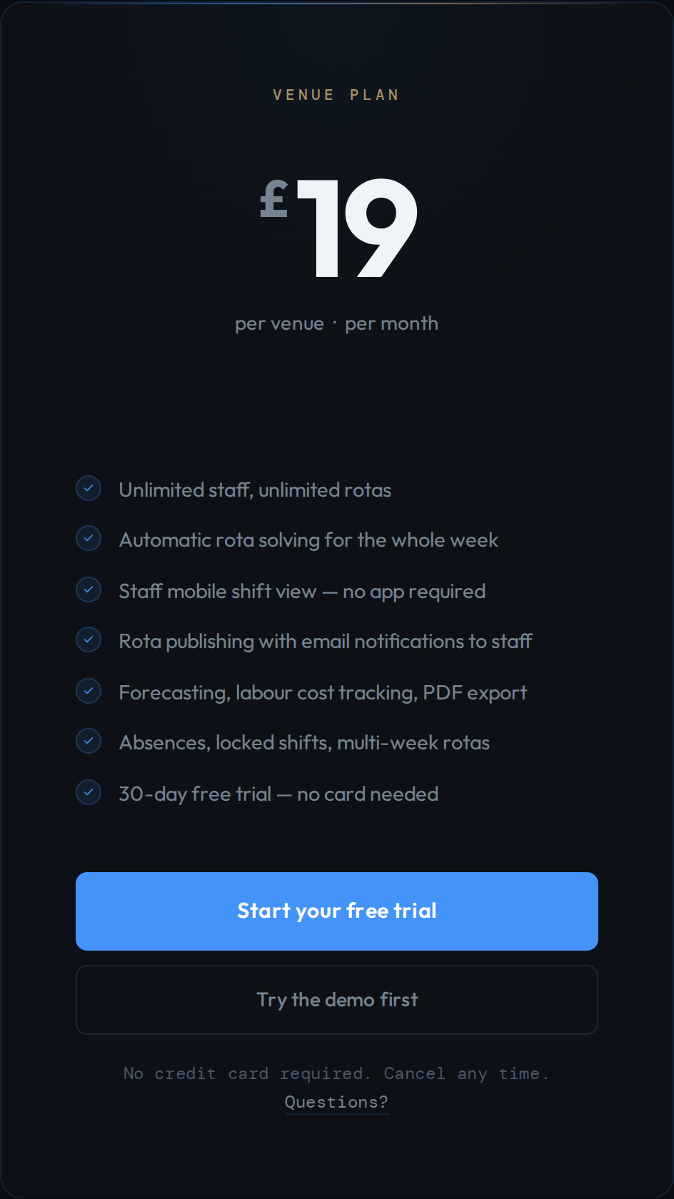 Pricing