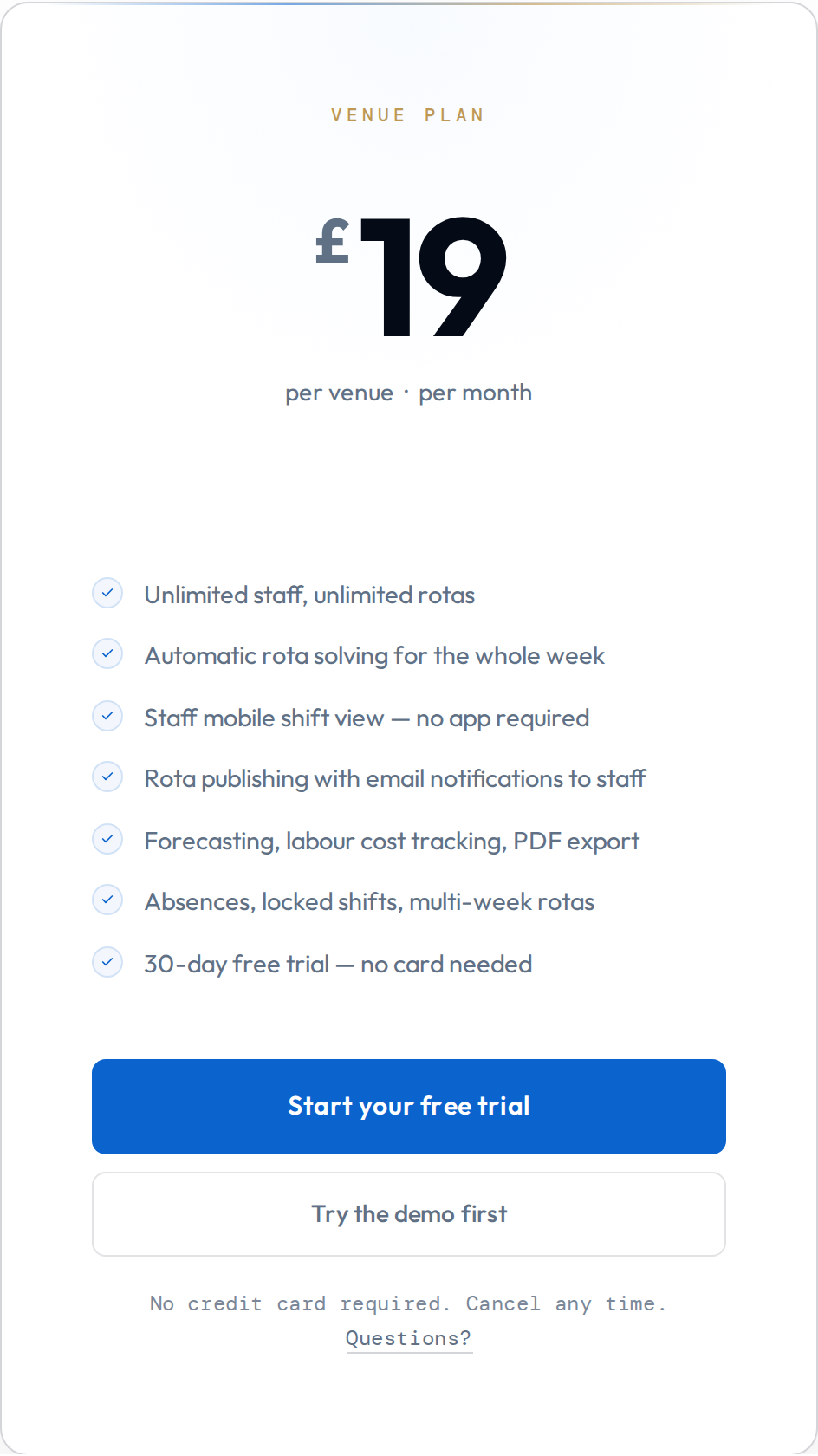 Pricing